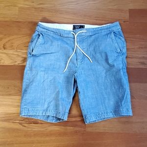 Abercrombie 9" denim draw string shorts